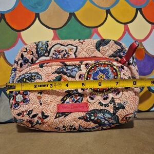 Vera Bradley Floral Cosmetic Bag - Pink and Blue